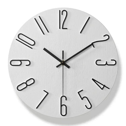 Scandinavian Style Wooden Wall Clock