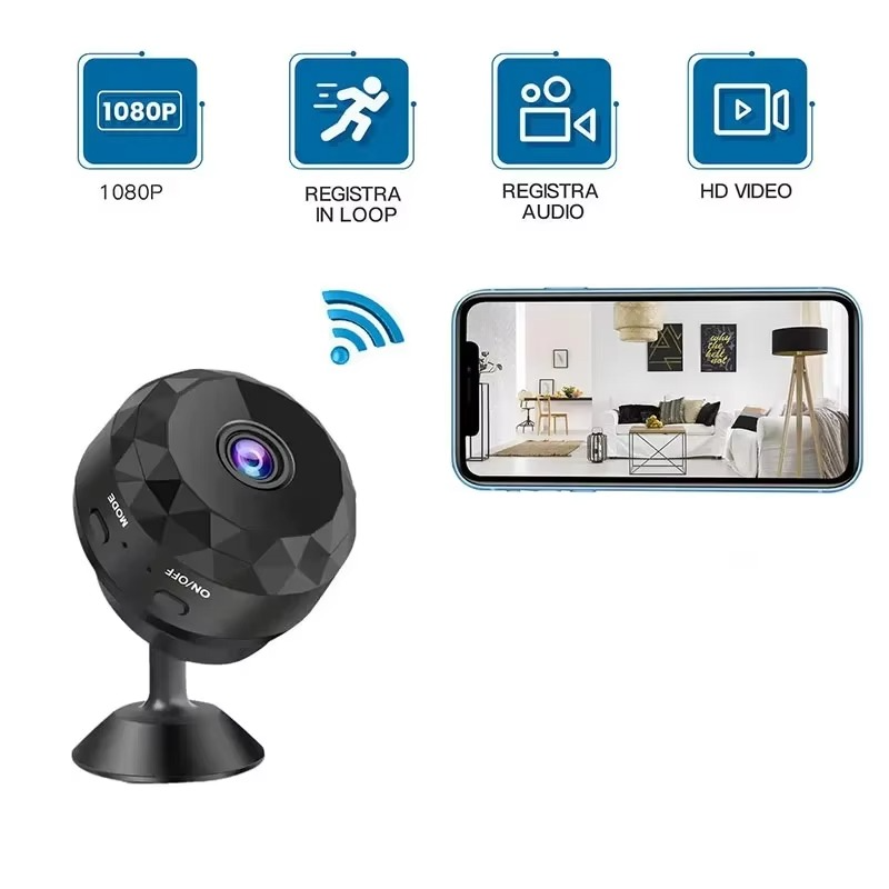 BowLift | Mini 1080p HD Wireless Security Camera with Night Vision and Audio