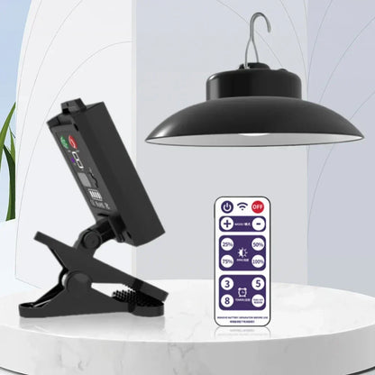 BowLift | SunGlow Umbrella Light | Solar & USB Operation | 3 Light Modes | For Garden & Terrace