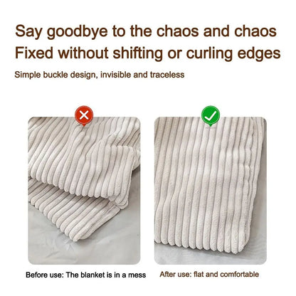 BowLift | Stay Put Anti-Slip Easy Duvet Cover Snap Clip Set