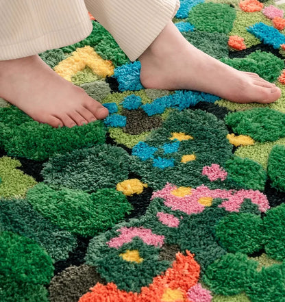 Moss Tufted Bath Mat | Skanto