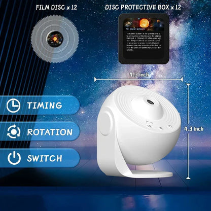 Skanto | 360° Rotating Planetarium Projector Night Light