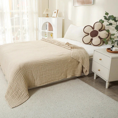 Skanto | CottonBreeze | Muslin Blanket 100% Cotton | 6-Layer, Breathable & Lightweight | For Sofa & Bed