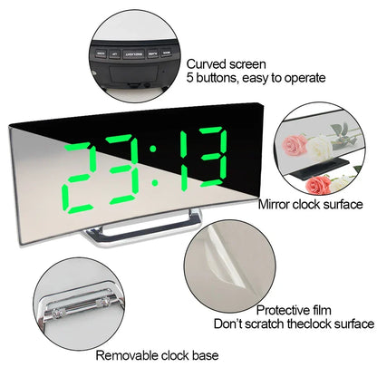 Skanto | Curved Screen Digital Alarm Clock