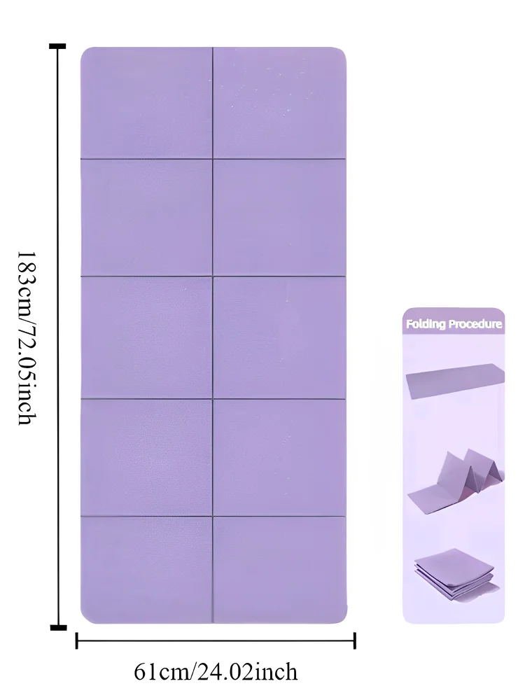 BowLift | YogaMat FlexFold | Foldable & Lightweight | Double-Sided Non-Slip | Eco-Friendly TPE