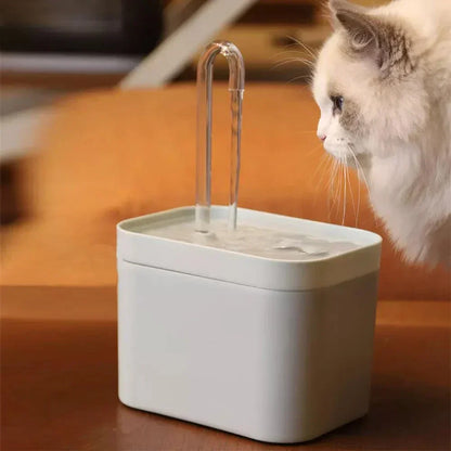 Skanto | Ultra-Quiet Pet Water Fountain with Intelligent Filtration - 1,5 l Stainless Steel
