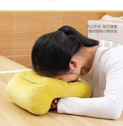 Skanto | Multifunctional U-Shaped Pillow for Comfortable Office Naps - Neck Support, Back Cushion, Head and Armrest