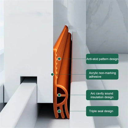 Kalsten | ThermoBlock Door Seal | PVC Draft Stopper | Noise Protection | 2m Cuttable