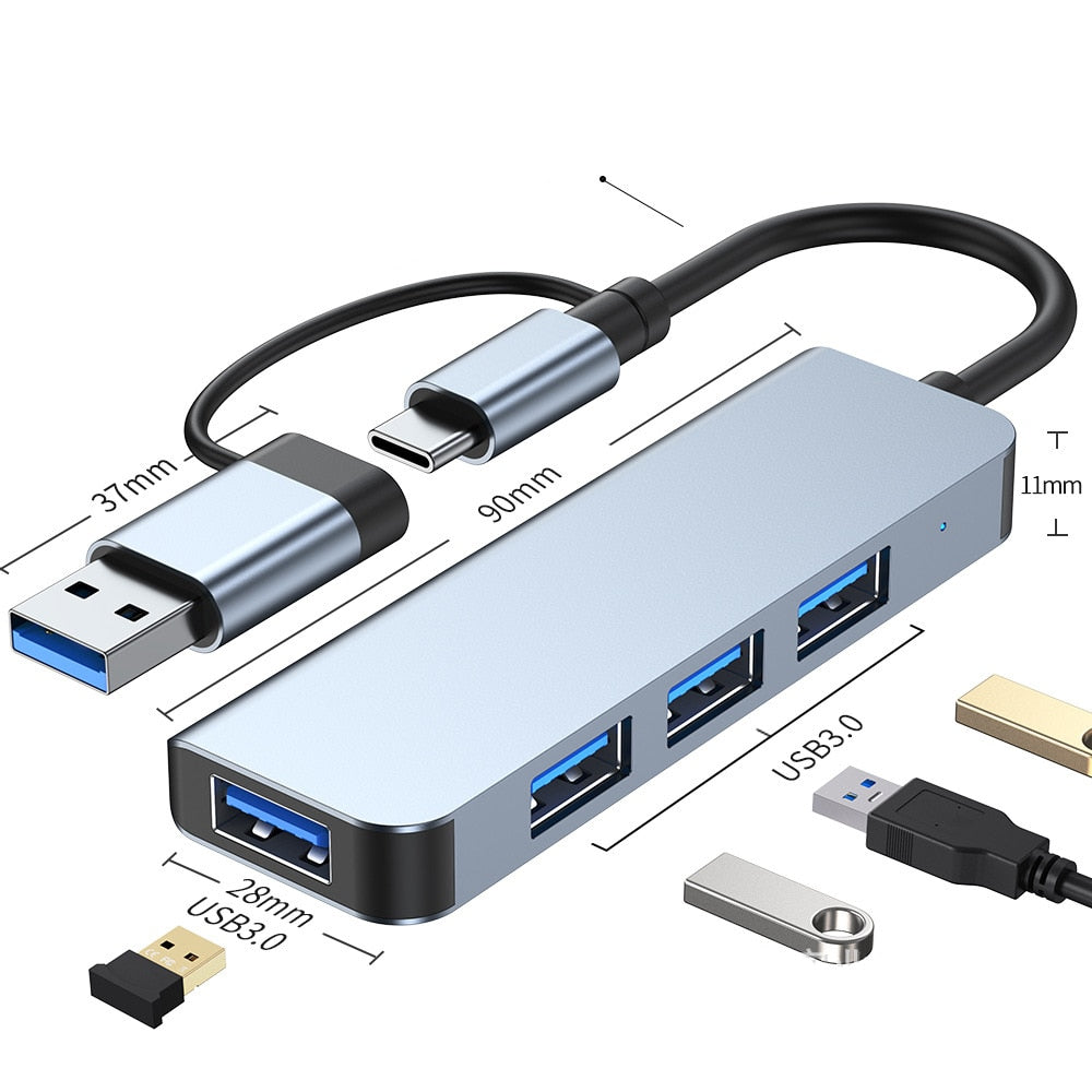 Brehn | Thunderbolt 3 USB-C Hub with HDMI, PD, SD/TF for MacBook Air M1 and iPad Pro