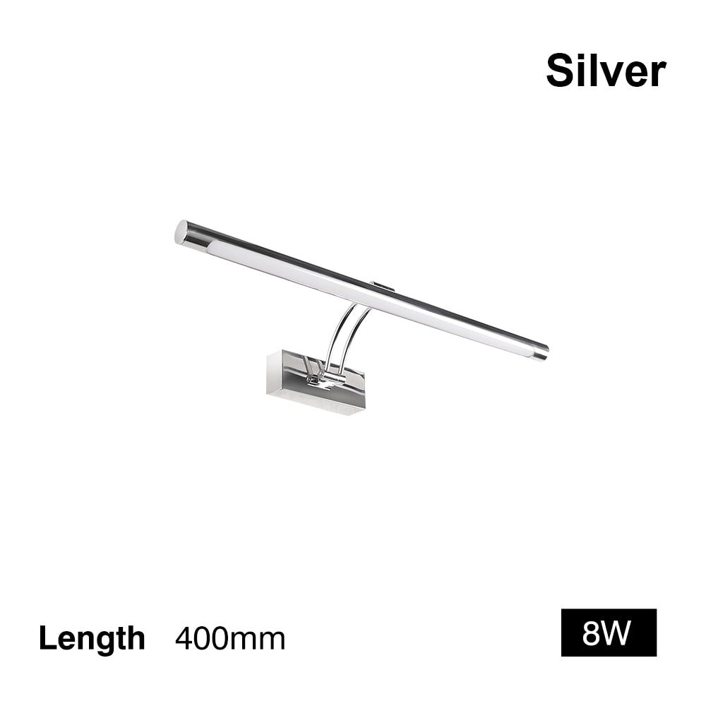 Skanto Skanto | 100cm-80 cm LED Wall Lamp - Modern Black/Silver Bathroom Wall Lighting, Indoor Picture Light