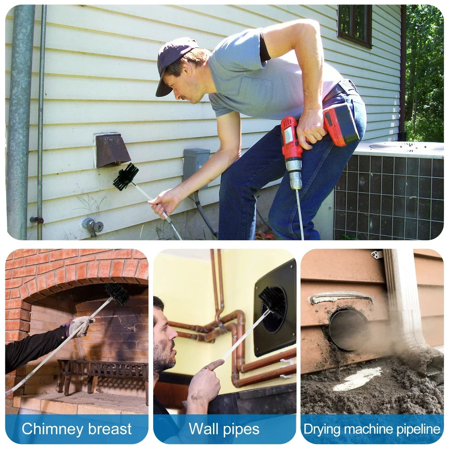 Skanto | Chimney Cleaning Brush Set