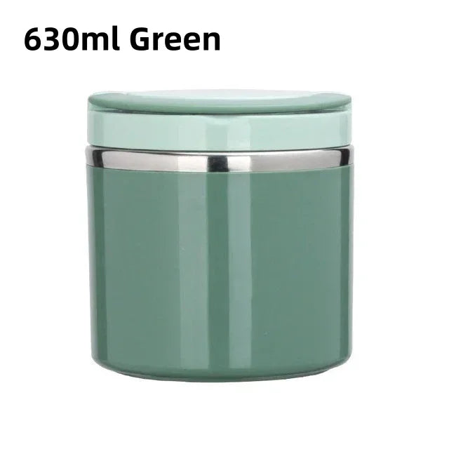 Skanto | Thermos Lunch Box | Stainless Steel Insulated Container | 630 ml / 1000 ml | With Handle & Leak-Proof
