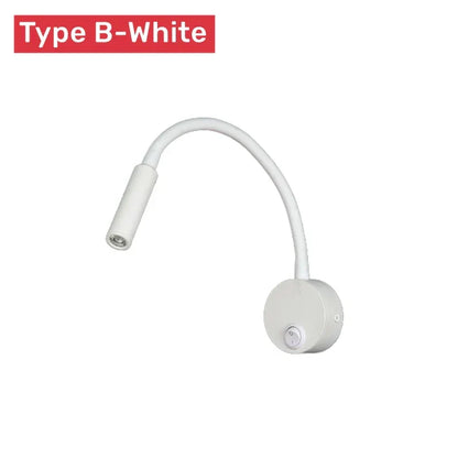 Modern Flexible LED Reading Wall Lamp with Switch for Bedroom and Study - 1W/3W | Kalsten