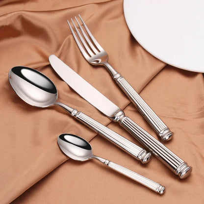 Skanto | Stainless Steel Cutlery Set | 304 Mirror Finish for Everyday and Formal Dining