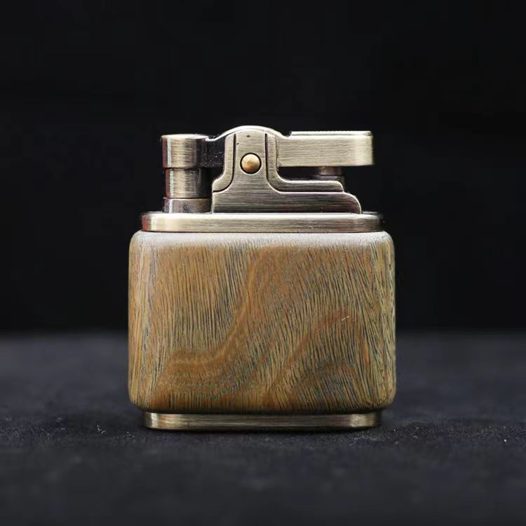 Wooden Vintage Spark Kerosene Lighter | Bowlift