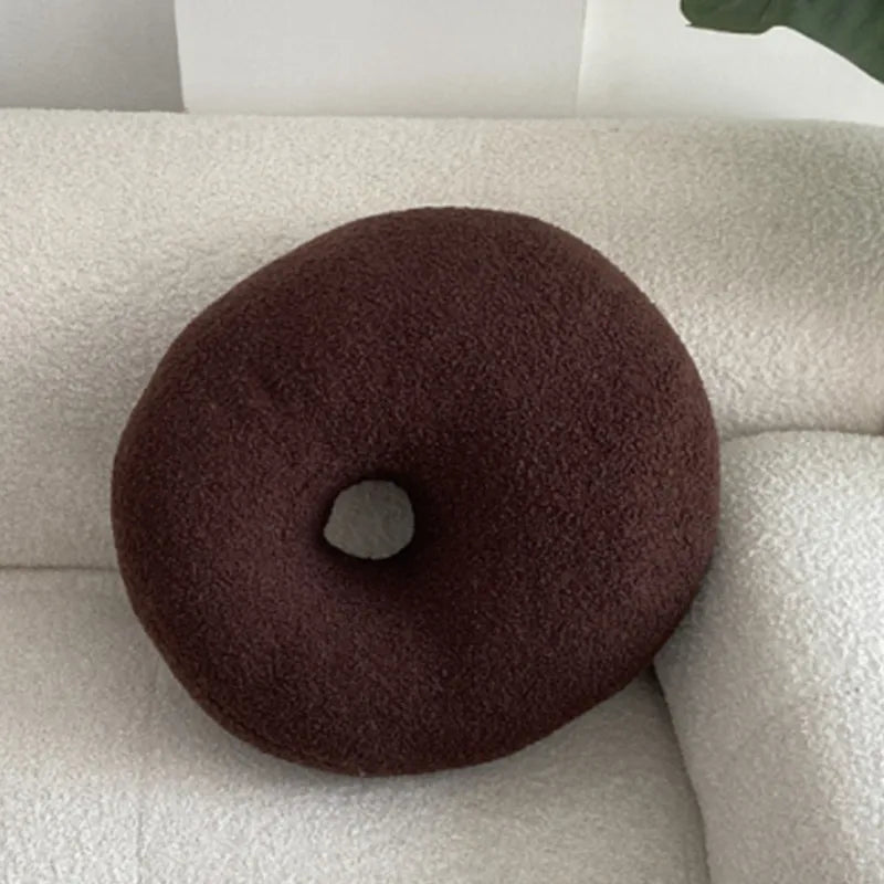 Nordic Bouclé Abstract Cushion – Minimalist Plush Pillow | Bowlift