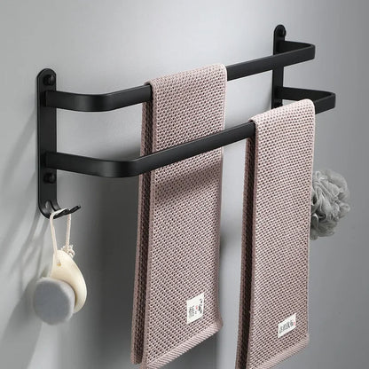 Skanto Towel Holder - Black Aluminum | Screw Mount Skanto