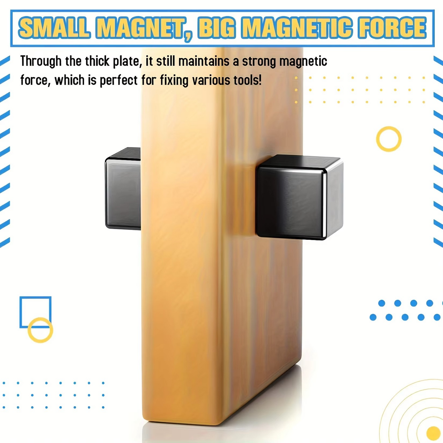 Skanto | Premium Multi-Use Square Magnets with Exceptional Strength