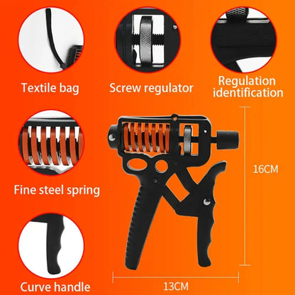 Adjustable 5-165kg Ton Hand Grip Strengthener - Finger Extender for Arm, Wrist, and Forearm Training Skanto