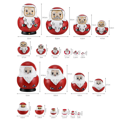 10-Piece Wooden Russian Matryoshka Doll Set for Cultural Decor and Gifts