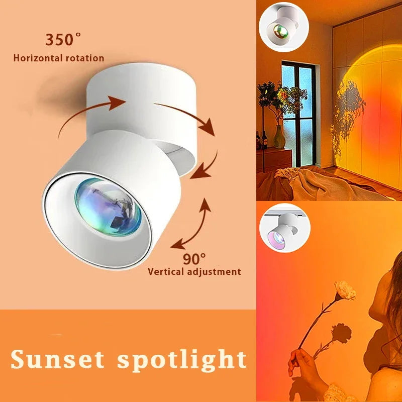 LED Sunset Atmosphere Wall Spotlights | Karnz