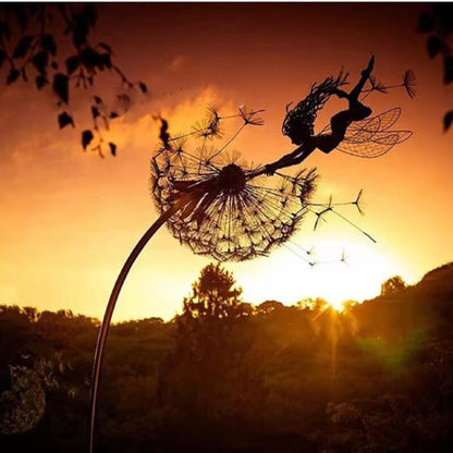 Fairy on a milk thread art sculpture Karnz