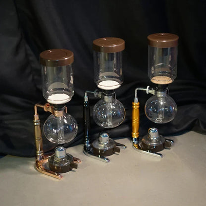 Skanto | Siphon Coffee Brewer Set | 3/5 Cups & Barista Accessories | Elegant Design