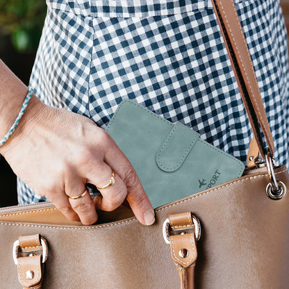 Skanto | Travello Passport Holder | RFID Protection | Genuine Leather Look | For Women and Men