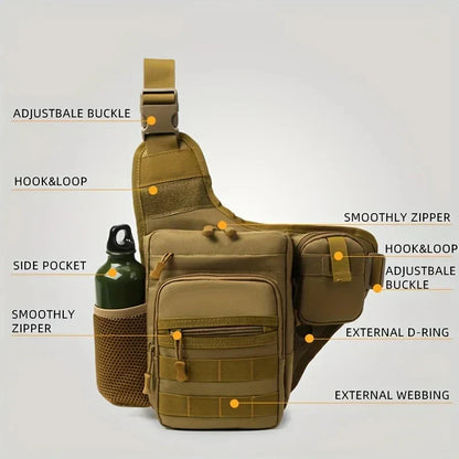 Multi-Pocket Crossbody Compact Hiking Chest Bag | Kalsten
