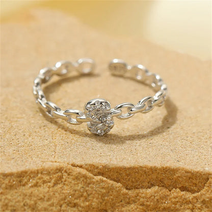 BowLift | Dainty Diamond Letter Initial Ring