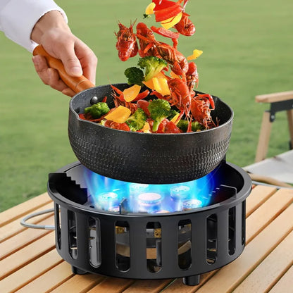 Skanto | 7-Burner Portable Camping Gas Stove with Electronic Ignition - Kael