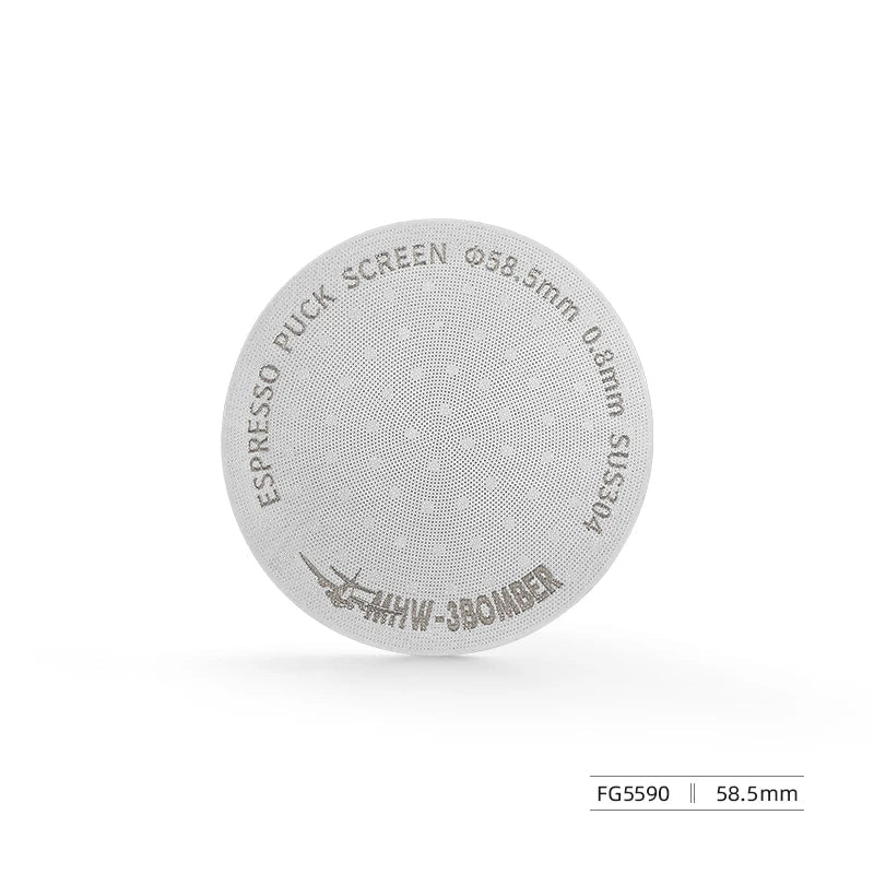 MHW-3BOMBER 51/53/58.5mm Espresso Puck Screen Double-Layer Metal Coffee Reusable Filter