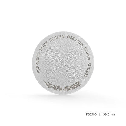 MHW-3BOMBER 51/53/58.5mm Espresso Puck Screen Double-Layer Metal Coffee Reusable Filter