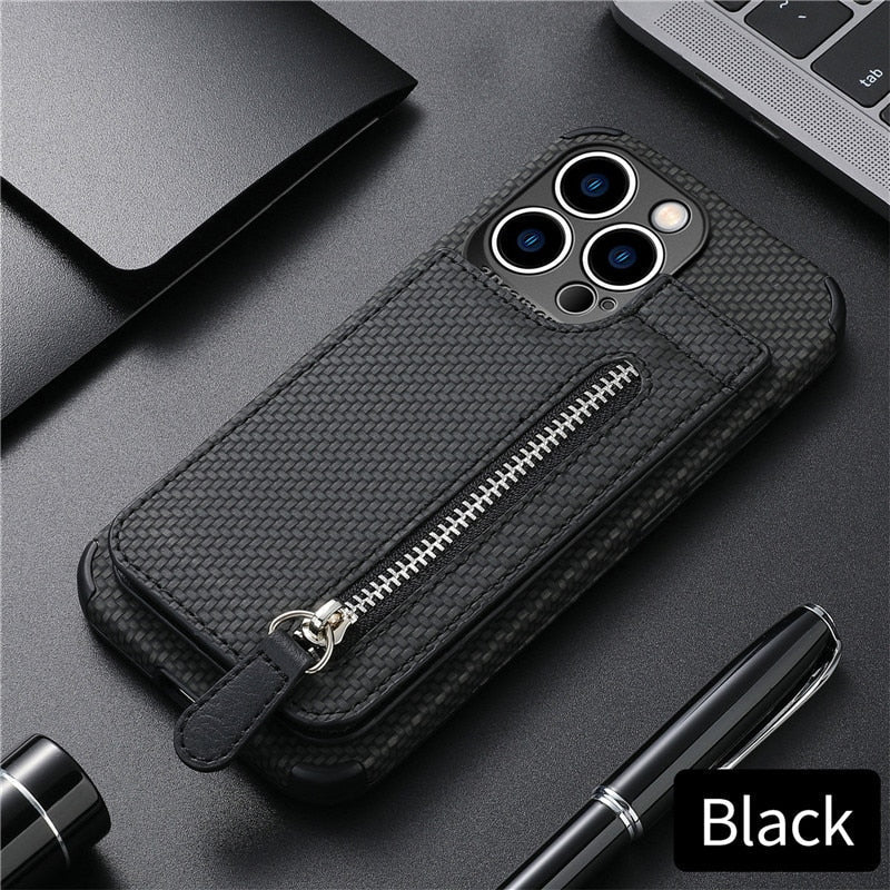 Skanto | Zip Zip Elegance Wallet iPhone Case