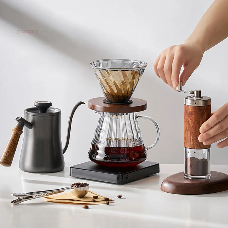 Skanto | GIANXI Hand Pour Kettle with Lid Drip Swan Neck Spout Coffee Water Kettle Long Spout Coffee Machine Coffee Accessories
