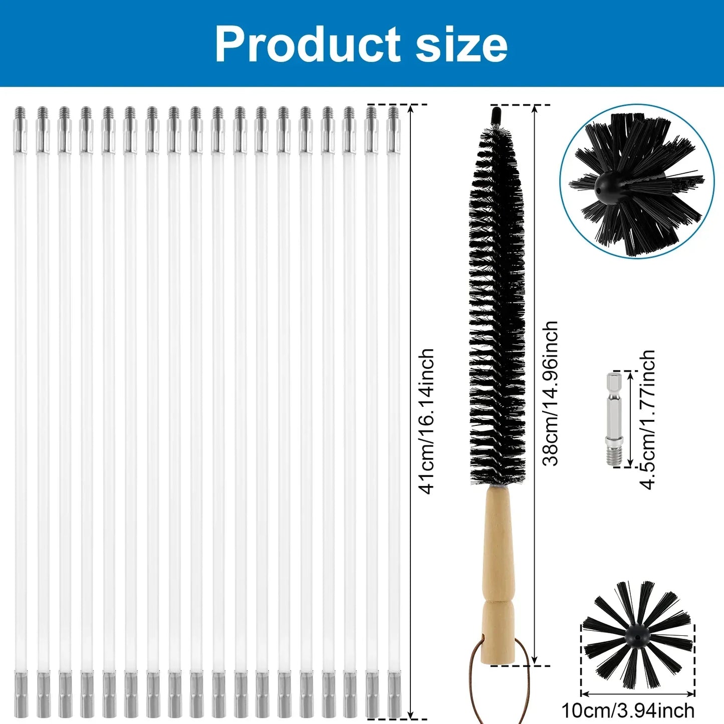 Skanto | Chimney Cleaning Brush Set