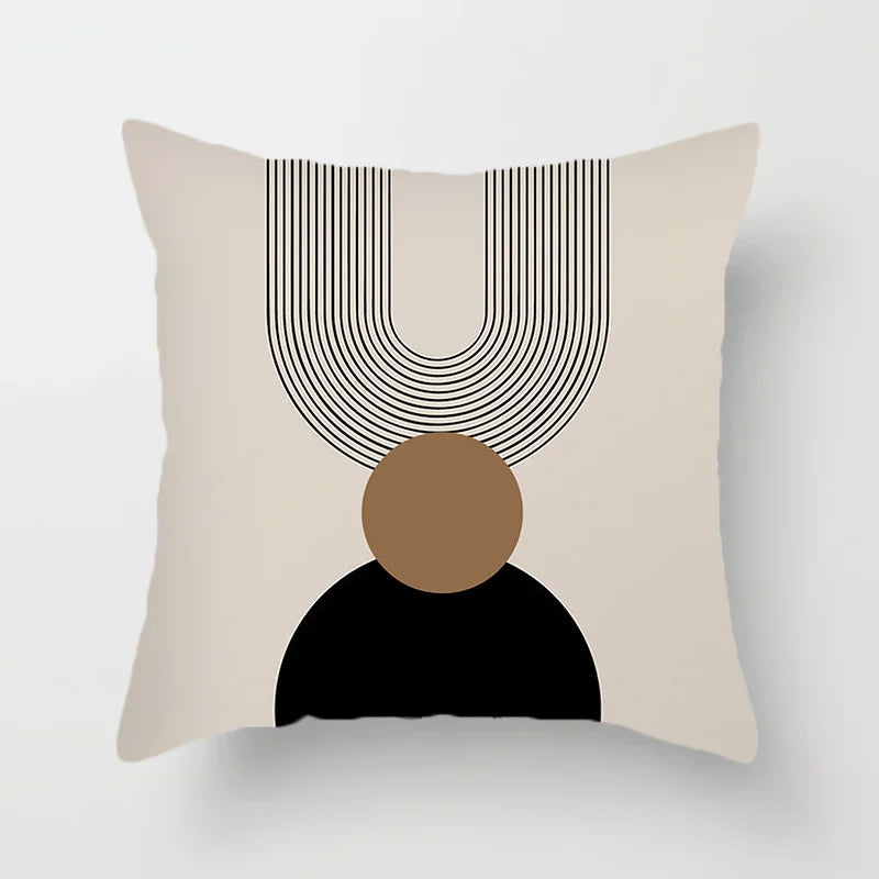 Modern Art Abstract Pattern Decorative Pillow Covers Creative Line Sofa Chair Cushion Cover Home Office Decor | Skanto
