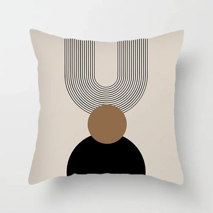 Modern Art Abstract Pattern Decorative Pillow Covers Creative Line Sofa Chair Cushion Cover Home Office Decor | Skanto