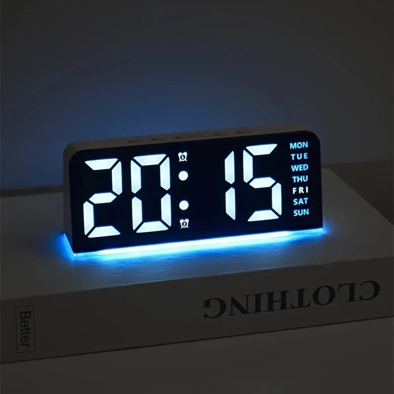 Modern LED Every Week Display Nightlight Alarm Clock | Karnz