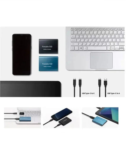 Frendorf | SpeedRivePro | External SSD 128GB Storage with USB3.1 & M.2 Type-C