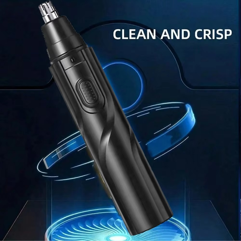 BowLift | Men's Rechargeable USB Ear and Nose Hair Trimmer, Painless Facial and Eyebrow Groomer