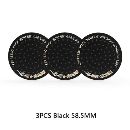 MHW-3BOMBER 51/53/58.5mm Espresso Puck Screen Double-Layer Metal Coffee Reusable Filter