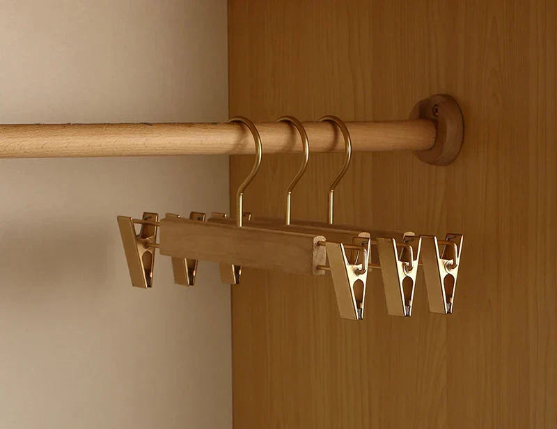 Skanto | Set of 2 Premium Cedar Wood Wide Shoulder Hangers for Clothing Organization