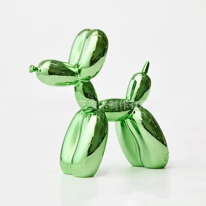Skanto | Nordic Balloon Dog Sculpture Resin Animal Sculpture Art Sculptures and Figures Crafts Home Decor Room Desktop Accessories