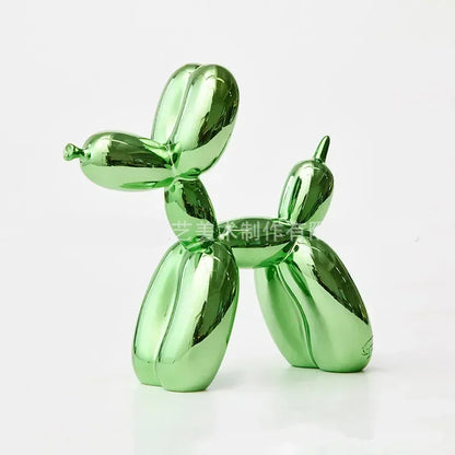 Skanto | Nordic Balloon Dog Sculpture Resin Animal Sculpture Art Sculptures and Figures Crafts Home Decor Room Desktop Accessories