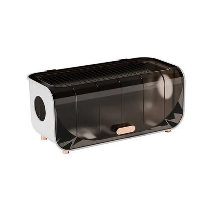 BowLift | OrgaVolt Cable Box with Lid | Dustproof & Water Resistant | Storage Box for Power Strips & Charging Cables | For Living Room & Office