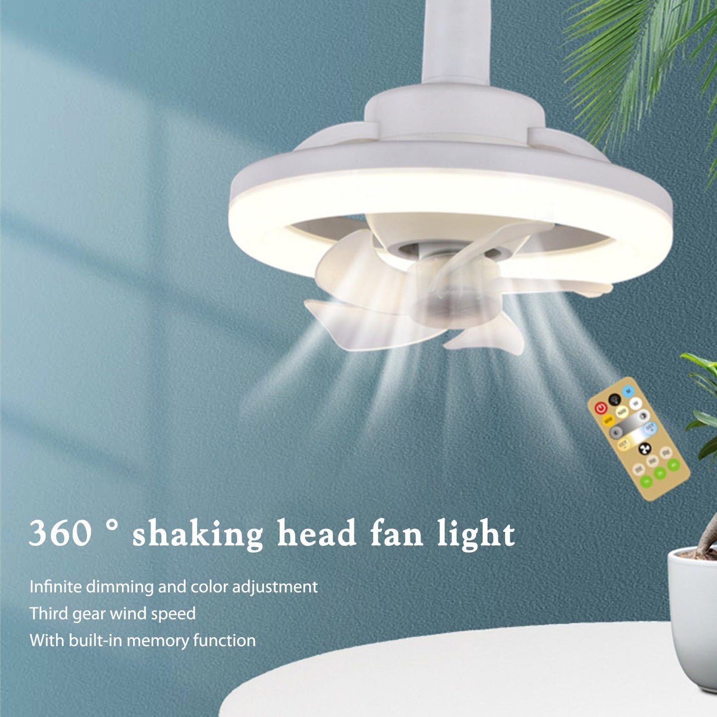 Unique 360° Ceiling Fan - Includes free remote control | Karnz