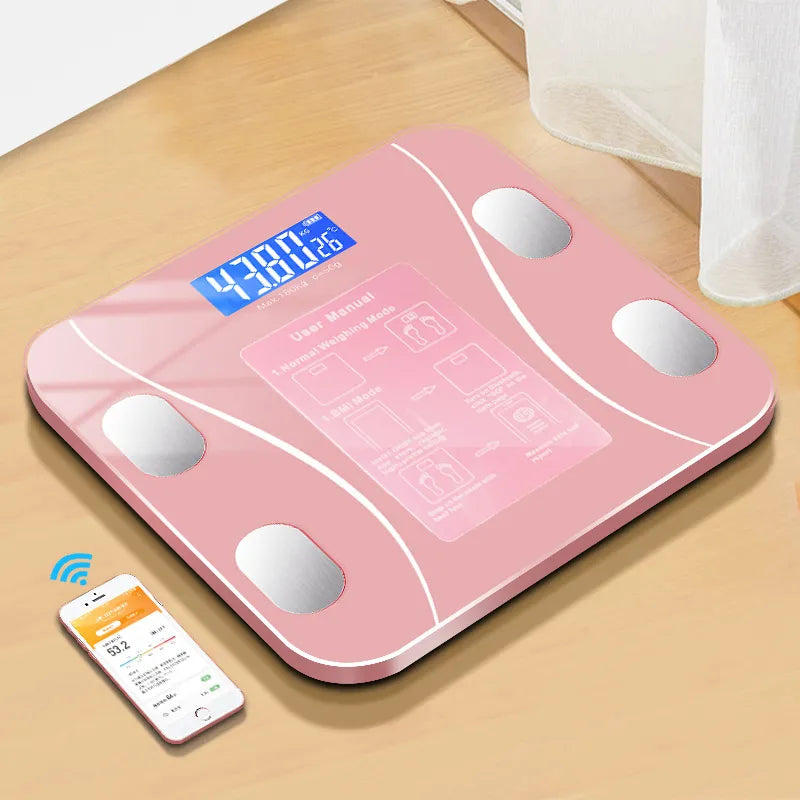 Skanto | Smart Bluetooth Body Composition Scale: Wireless Digital Bathroom Scale Analyzer with Smartphone App