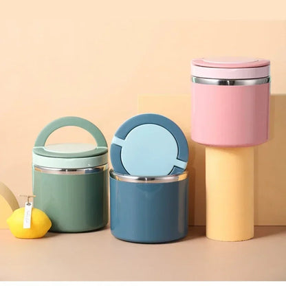 Skanto | Thermos Lunch Box | Stainless Steel Insulated Container | 630 ml / 1000 ml | With Handle & Leak-Proof
