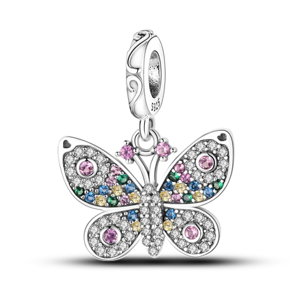 Skanto | 925 Silver Golden Leopard Charm Beads Colorful Chameleon Rhinoceros Lion Scarab Cat Pendant Compatible with Original Pandora Bracelet Jewelry